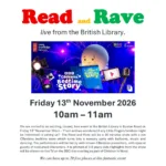 CBeebies Bedtime Story Read and Rave at the British Library flyer, Friday 13 November 2026