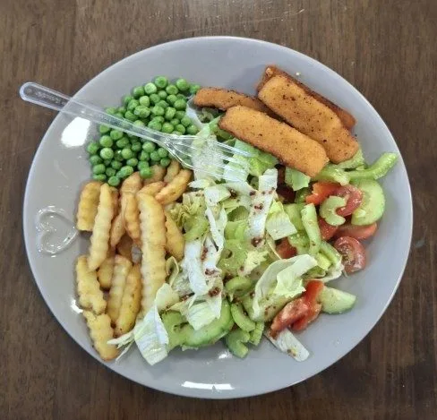 Healthy two-course meals prepared by Marina for the Summer Programme