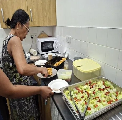 Healthy two-course meals prepared by Marina for the Summer Programme
